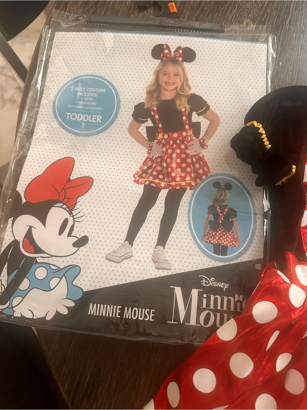 Disney Minnie Mouse Toddler 2-Piece Costume Dress Headband